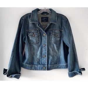LOFT Jackets & Coats - ANN TAYLOR LOFT PETITE DENIM JEAN JACKET SZ 14 14P LOFT Jackets & Coats - ANN TAYLOR LOFT PETITE DENIM JEAN JACKET SZ 14 14P